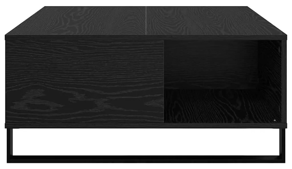 vidaXL Τραπεζάκι σαλονιού Μαύρη δρυς 80 x 80 x 36.5 εκ
