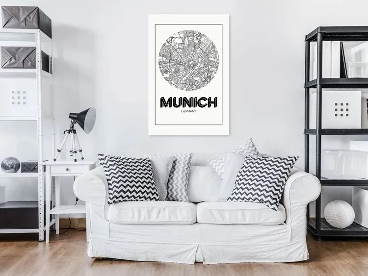 Πίνακας - Retro Munich (1 Part) Vertical - 80x120