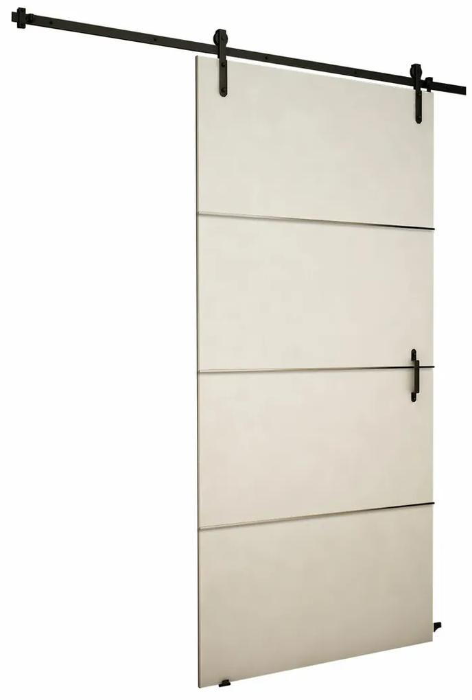 Συρόμενες πόρτες Dover 153, 33 kg, Άσπρο, Πλαστικοποιημένη μοριοσανίδα, Αλουμίνιο | Epipla1.gr
