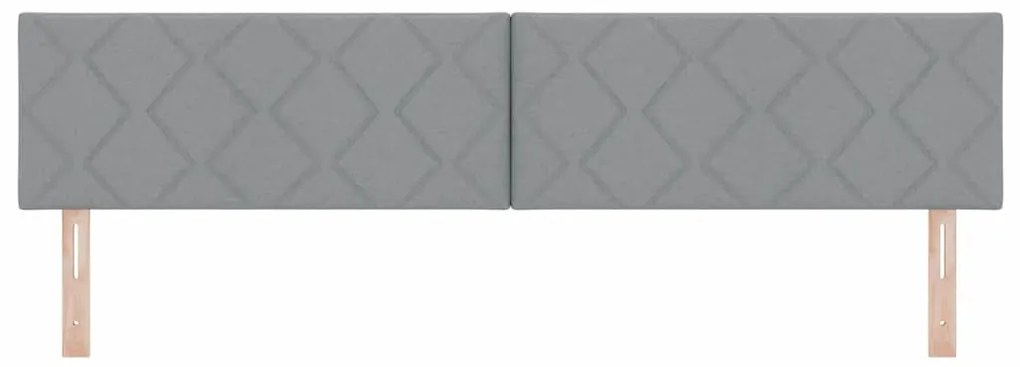 vidaXL Υφασμάτινο Κεφαλάρι Geometric Ανοιχτό γκρι 200 cm ύφασμα