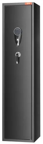 VEVOR 7-8 Rifles Gun Safe, Rifle Safe with Digital Keypad &amp; Lock, Gun Storage Cabinet for Shotguns with Built-in Storage Locker, Removable Storage Shelf for Home Long Gun and Pistols