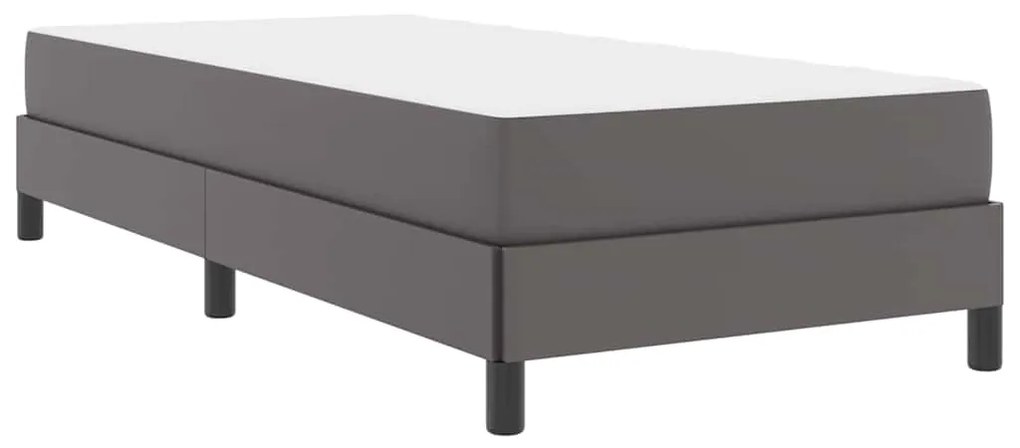 vidaXL Κρεβάτι Άλλο Γκρι 80 x 200 cm Τεχνητό δέρμα