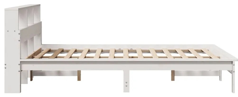 vidaXL Σκελετός Κρεβ. Χωρίς Στρώμα Λευκό 160x200 εκ Μασίφ Πεύκο