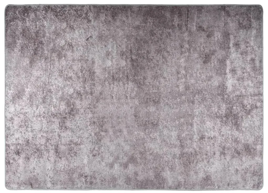 vidaXL Χαλί Πλενόμενο Αντιολισθητικό Γκρι 150 x 230 εκ.
