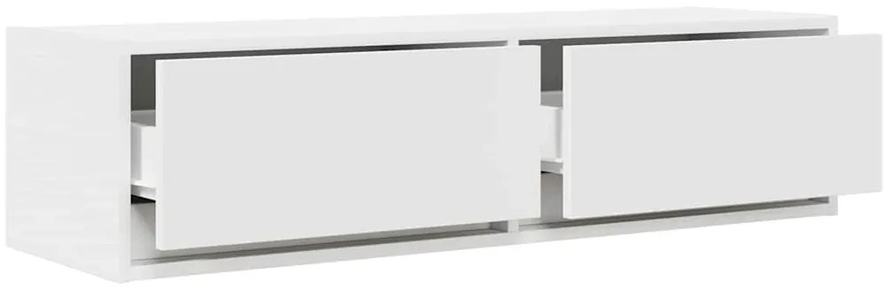 vidaXL Ντουλάπι TV Λευκό 100 x 31 x 25.5 εκ. Επεξεργασμένο ξύλο