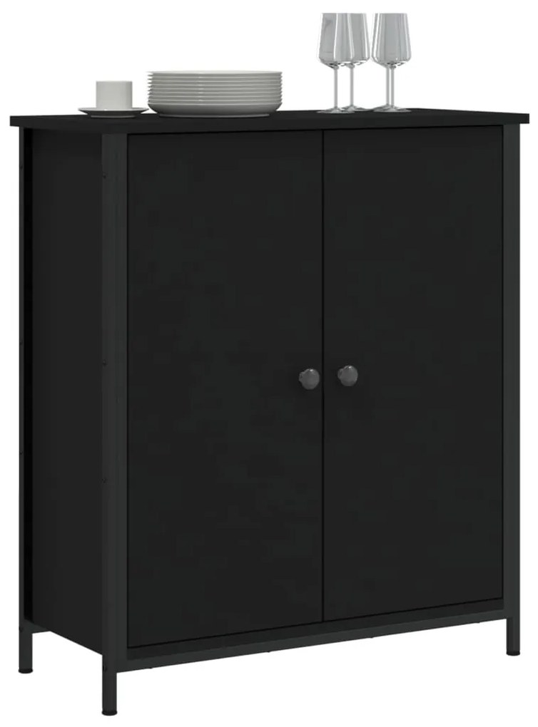 vidaXL Ντουλάπι Μαύρο 70 x 30 x 80 εκ. από Επεξεργασμένο Ξύλο