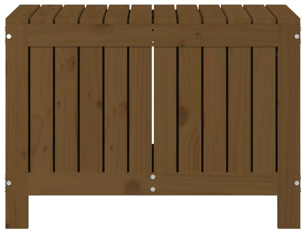 Κουτί Αποθήκευσης Καφέ Μελί 76x42,5x54 εκ. Μασίφ Ξύλο Πεύκου - Καφέ