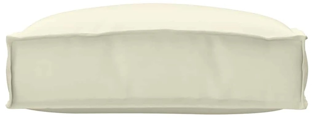 vidaXL Μαξιλάρι παλέτας για κάθισμα Κρεμ 50 x 50 x 12 cm Ύφασμα Oxford
