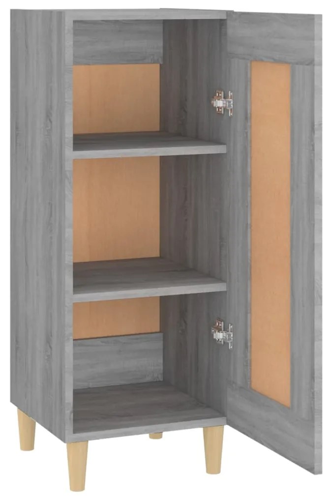 vidaXL Ντουλάπι Γκρι Sonoma 34,5x34x90 εκ. από Επεξεργασμένο Ξύλο