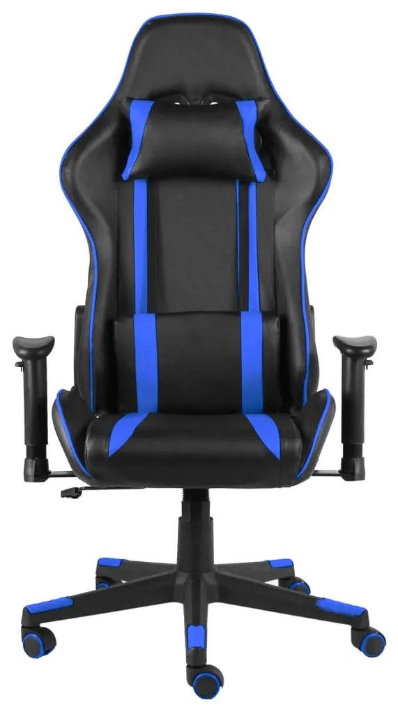 vidaXL Καρέκλα Gaming Περιστρεφόμενη Μπλε από PVC