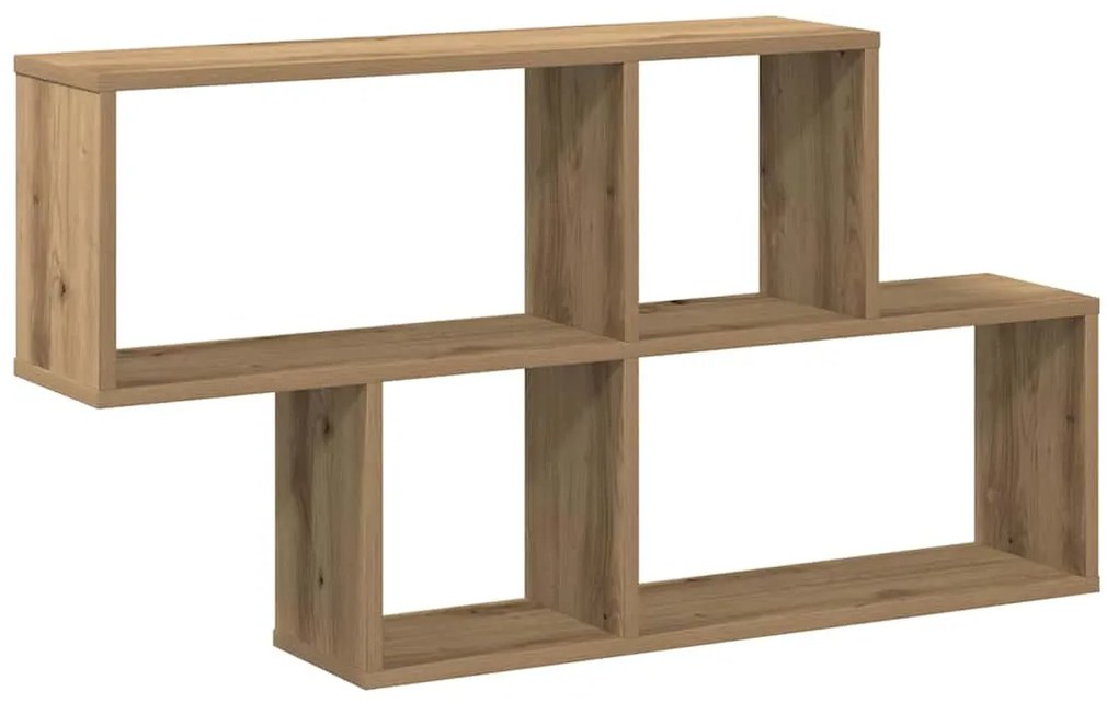 vidaXL Ράφι Τοίχου για Τεχνίτης Δρυς 100x18x53 εκ. Μοριοσανίδα