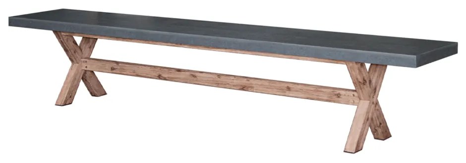 Liberta CAMIRO ΠΑΓΚΑΚΙ CEMENT 220x40xH45cm 220x40xH45cm 22-0067
