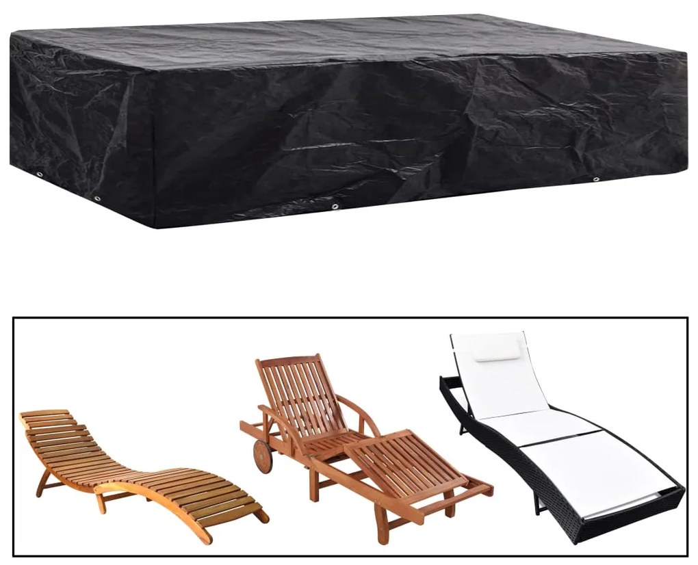 Κάλυμμα Ξαπλώστρας με 8 Κρίκους 218 x 77 x 55 εκ.