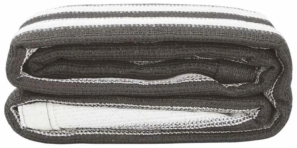 vidaXL Χαλί Σκηνής Ανθρακί / Λευκό 400 x 400 εκ. από HDPE