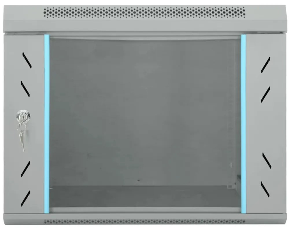 vidaXL Ντουλάπα δικτύου με αποθήκευση Γκρι 53 x 60 x 45 εκ Ατσάλι
