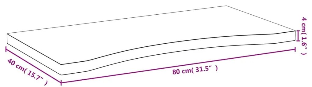 vidaXL Επιφάνεια Γραφείου 80x40x4 εκ. από Μπαμπού