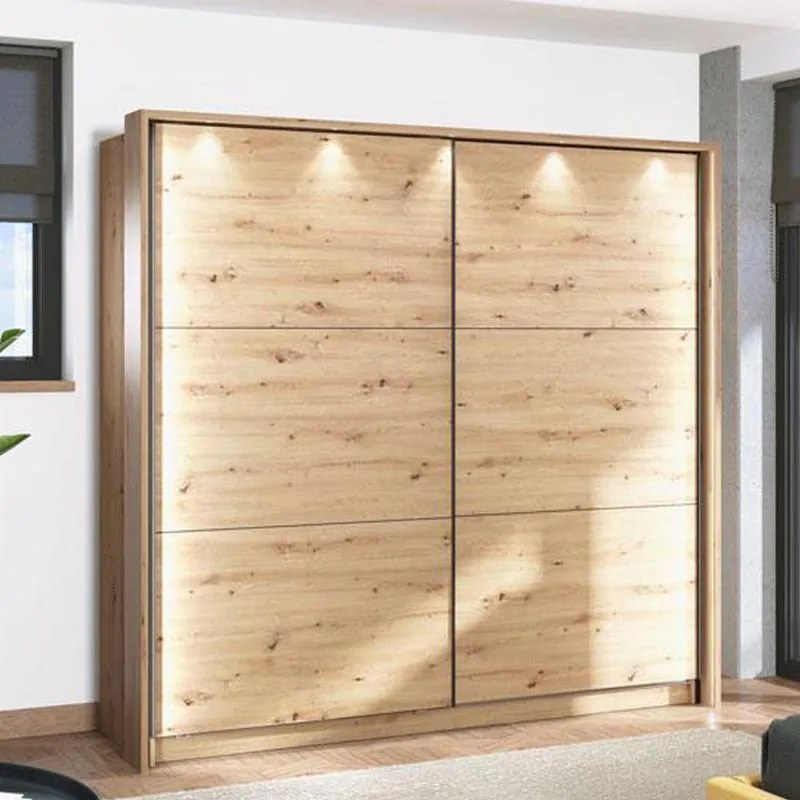 Ντουλάπα Sierra 220 Artisan Oak 217x62.5x210 εκ. 217x62.5x210 εκ.