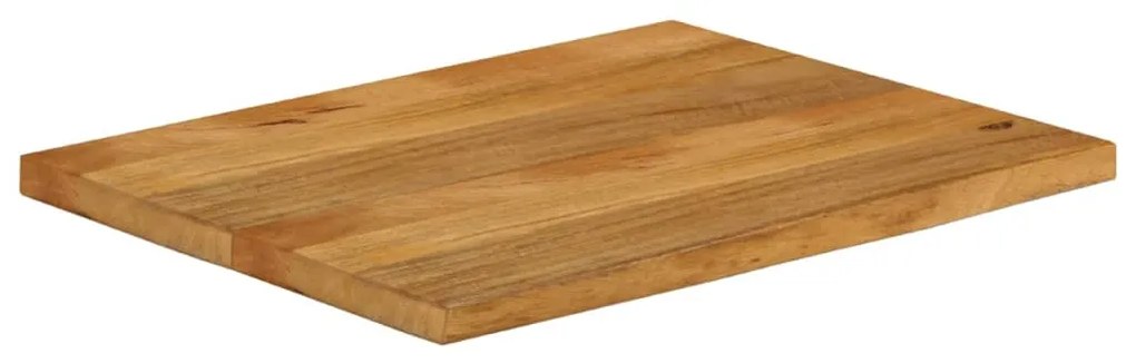 vidaXL Επιφάνεια Τραπεζιού 80x60x3,8 εκ. Live Edge Μασίφ Ξύλο Μάνγκο