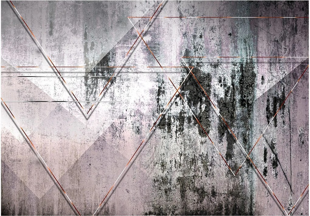 Αυτοκόλλητη φωτοταπετσαρία - Geometric Wall - 196x140