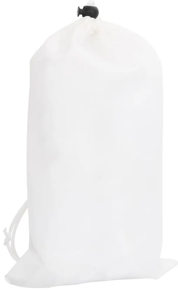 vidaXL Δίχτυ Σκίασης Παραλλαγής Λευκό 1038x137 εκ. με Σάκο Αποθήκευσης
