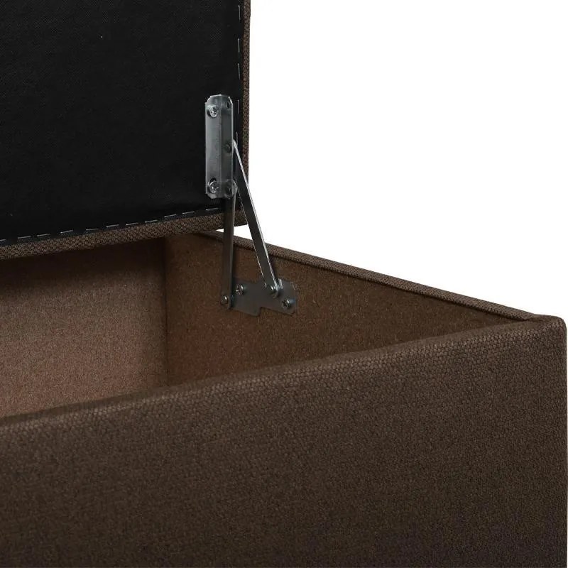 Ταμπουρέ με Αποθηκευτικό Χώρο 24 FL028 Fylliana Καφέ 130x50x46 εκ. 130x50x46 εκ.