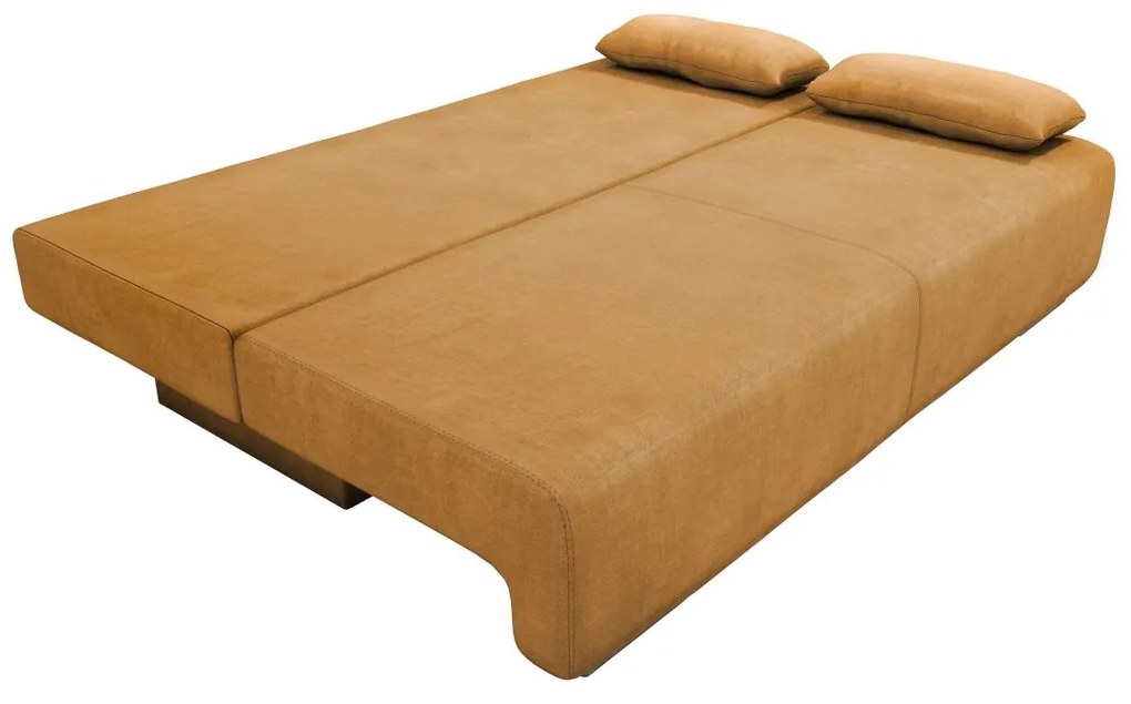 Καναπές Κρεβάτι Τριθέσιος GEORGIA Ανοιχτό Καφέ 194x93x72cm - Ύφασμα - 14560011