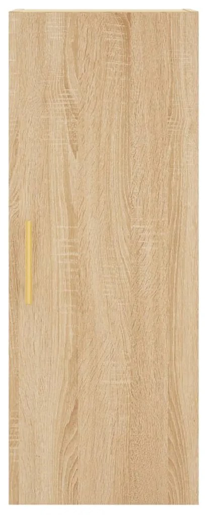 vidaXL Μπουφές Sonoma δρυς 34,5 x 34 x 180 εκ. από Επεξεργασμένο Ξύλο