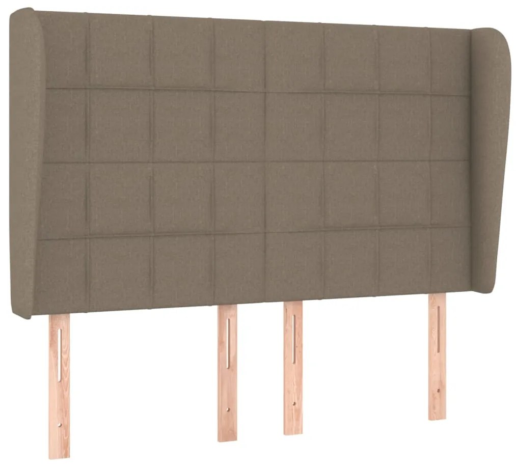 vidaXL Κεφαλάρι με Πτερύγια Taupe 147x23x118/128 εκ. Υφασμάτινο