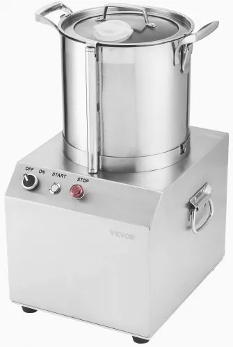 VEVOR Food Processor &amp; Vegetable Chopper 10L Food-Grade Stainless Steel Blender