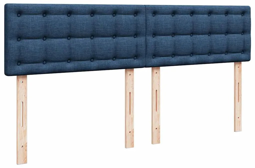 Οθωμανικό κρεβάτι με στρώμα μπλε 160x200cm ύφασμα 3311642