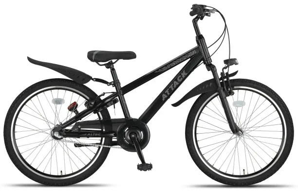 Attack MTB 24 Inch Junior 3SP Rim Brakes BlackAltec