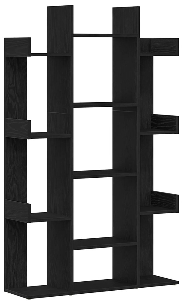 vidaXL Βιβλιοθήκη Μαύρης Δρυς 86x25,5x140 εκ από Επεξεργασμένο Ξύλο