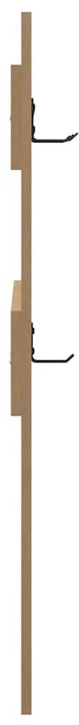 vidaXL Τοίχου Κρεμάστρα Επιτοίχιο Artisan Oak 65 x 3 x 100 εκ.