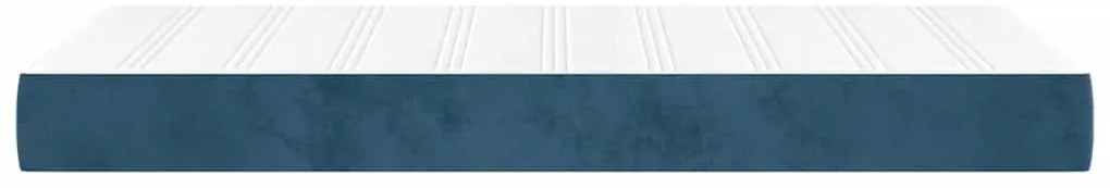 vidaXL Στρώμα με Pocket Springs Σκούρο Μπλε 80x210x20 εκ. Βελούδινο
