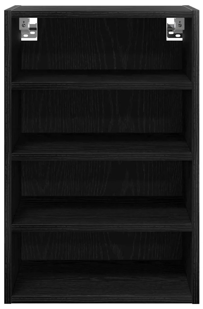 vidaXL Κρεμαστό ντουλάπι με ράφι Μαύρη δρυς 40 x 29,5 x 60 εκ.