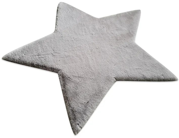 ΧΑΛΙ PUFFY FC6 LIGHT GREY STAR ANTISLIP - 160X160  NewPlan