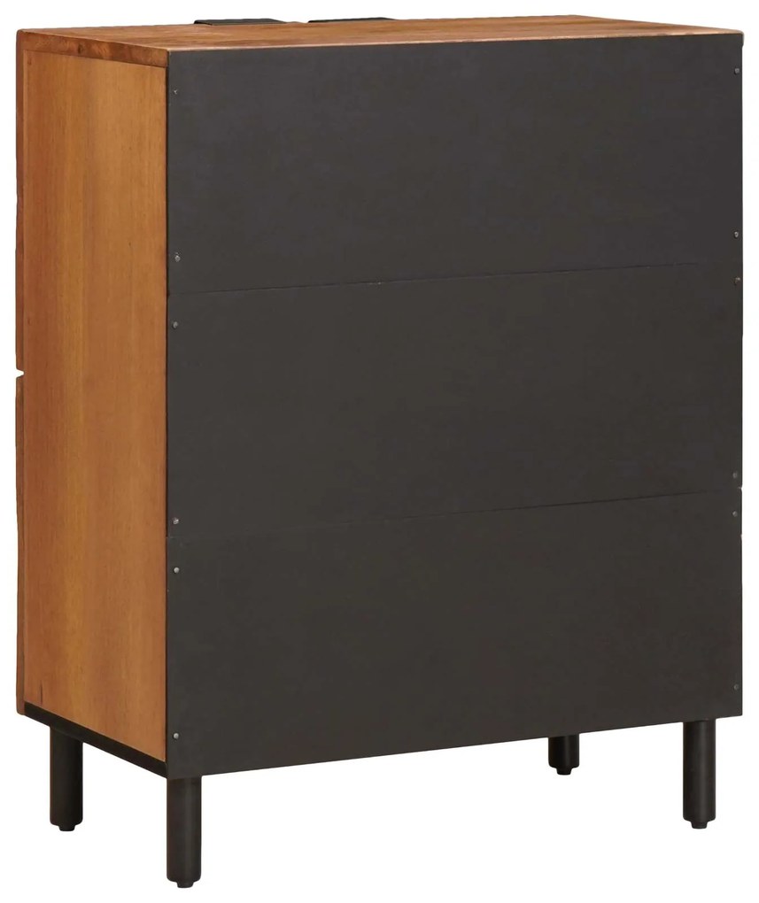 vidaXL Πλαϊνό γραφείο με πόρτα Καφέ Φινίρισμα Ακακίας 60 x 33 x 75 cm