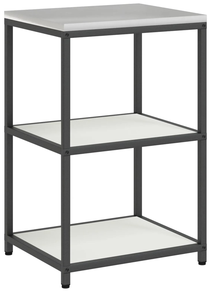 vidaXL Σετ Αποθήκευσης Κουζίνας με ράφι 2 pcs Λευκό 120 x 50 x 92 εκ.