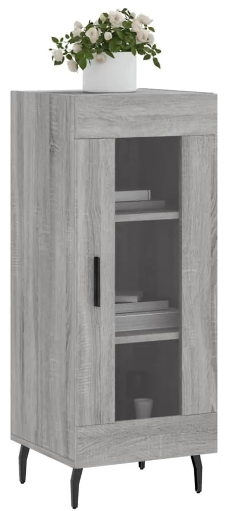 vidaXL Ντουλάπι Γκρι Sonoma 34,5x34x90 εκ. από Επεξεργασμένο Ξύλο