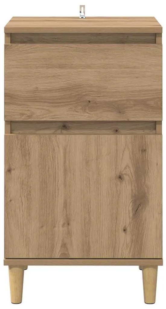 vidaXL Κομοδίνο Artisan Oak 40 x 35 x 70 εκ. Επεξεργασμένο ξύλο