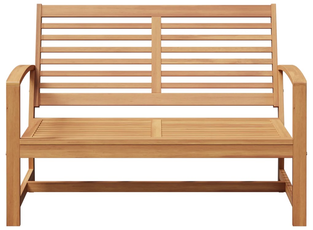 vidaXL Παγκάκι κήπου Φυσικό 110 x 64 x 76.5 εκ Μασίφ ξύλο teak