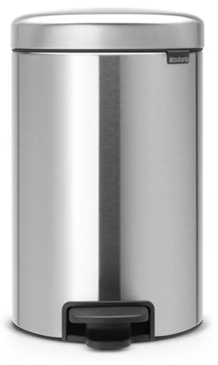 Brabantia 649031 Κάδος με πεντάλ 12L, Matt Steel Fingerprint Proof