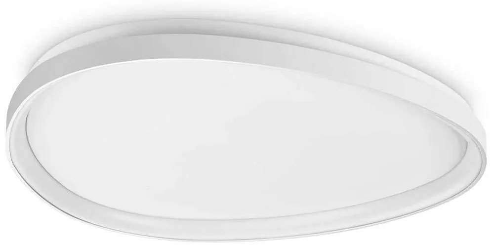 Φωτιστικό Οροφής - Πλαφονιέρα Gemini 328072 81x6,5cm Led 5400lm 41W 3000K White Ideal Lux