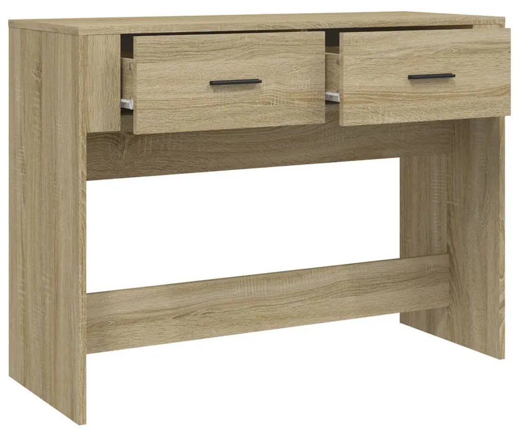 vidaXL Τραπέζι Κονσόλα Sonoma Δρυς 100x39x75 εκ. Επεξεργασμένο Ξύλο