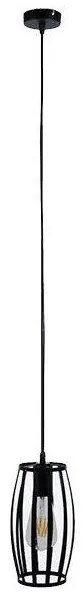 Κρεμαστό Φωτιστικό Οροφής Μαύρο Φ14 GloboStar ZEBRA 01062-1062-Μαύρο 01062