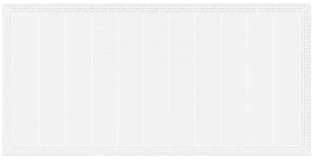 vidaXL Σέτ φαγητού για κήπο 7 pcs Λευκό Rattan Polt