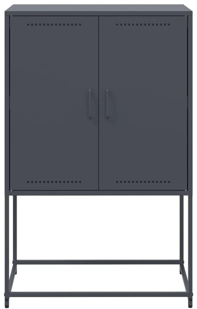 vidaXL Ντουλάπι Ανθρακί 68,5x38,5x107 εκ. από Ατσάλι