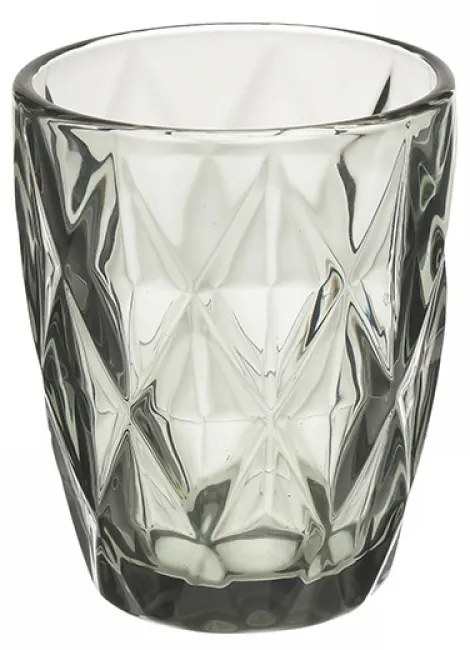 Ποτήρια Ουίσκυ  από Γυαλί Γκρι 210ml Φ8x10cm Σετ 6τμχ Click