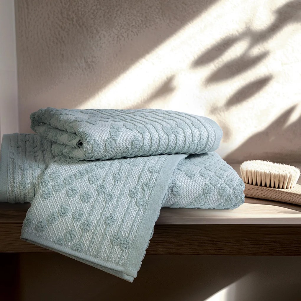 Πετσέτα Χεριών (30x50) Nef-Nef Homeware Premium Darwin Aqua 550gsm