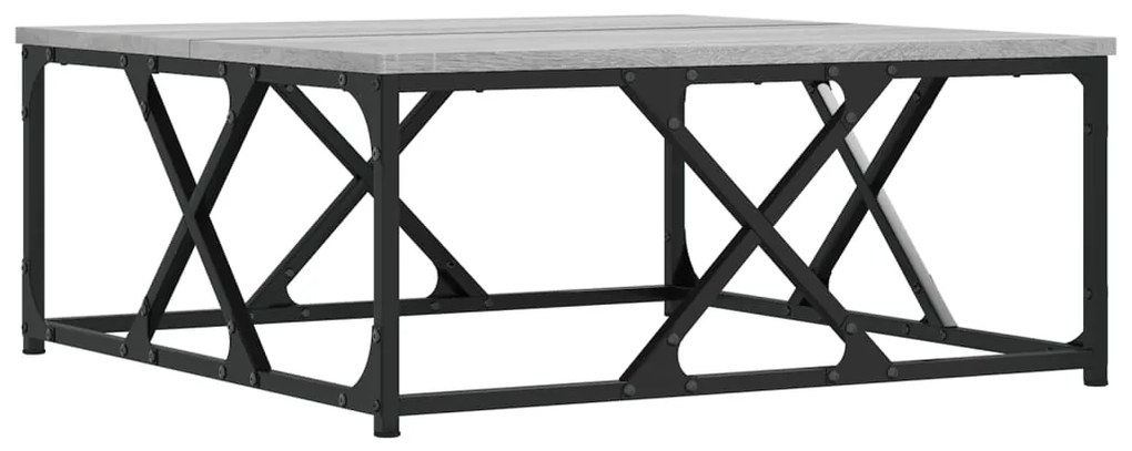 vidaXL Τραπεζάκι Σαλονιού Γκρι Sonoma 70x70x30 εκ. Επεξεργασμένο Ξύλο